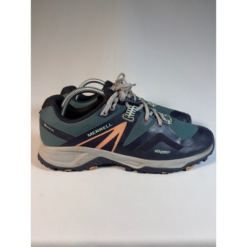 Merrell MQM Flex 2 Gore-Tex Womens 9.5 Trail Running Shoes Teal Navy J033676 - Picture 1 of 8